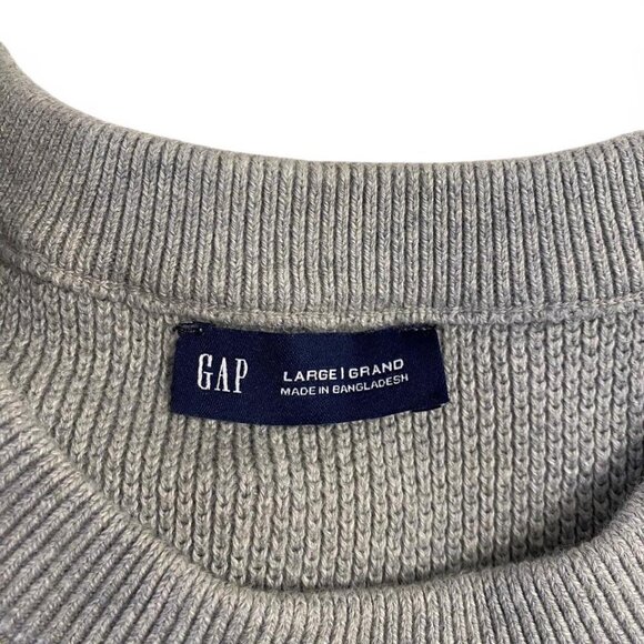 KNIT GAP SWEATER - GREY - Picture 3 of 3